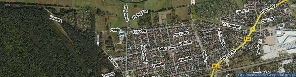 Zdjęcie satelitarne Zapolskiej Gabrieli ul.